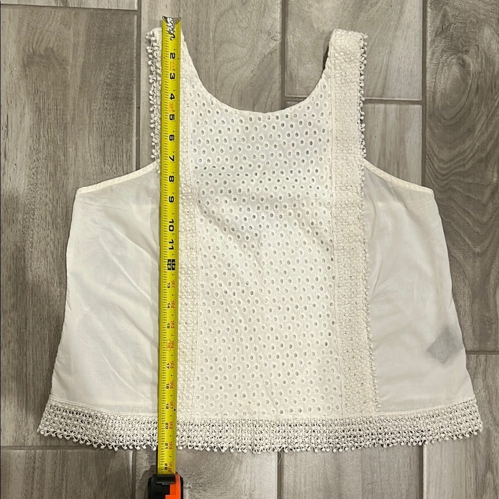 Who What Wear Ivory Sleeveless Blouse - Picture 6 of 6